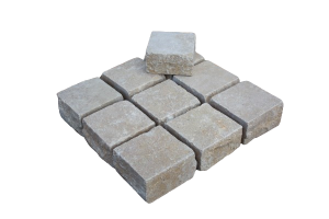 Outdoor Pflasterstein Alexandria Beige 10×10 cm aus Kalkstein