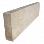 Randstein aus Kalkstein Alexandria Beige als Blockstufe für den Außenbereich