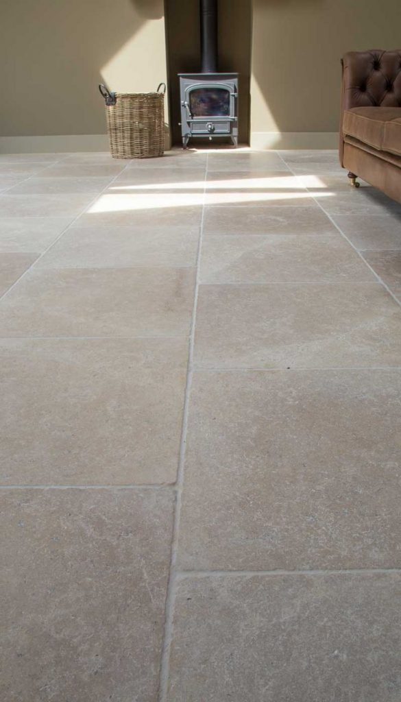 Kalkstein Alexandria Beige Bodenplatten im Wohnbereich