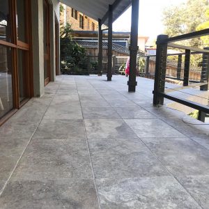 Silver Travertin Terrassenplatte Bodenplatte