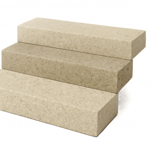 Kalkstein Alexandria Beige Blockstufen sandgestrahlt für den Außenbereich