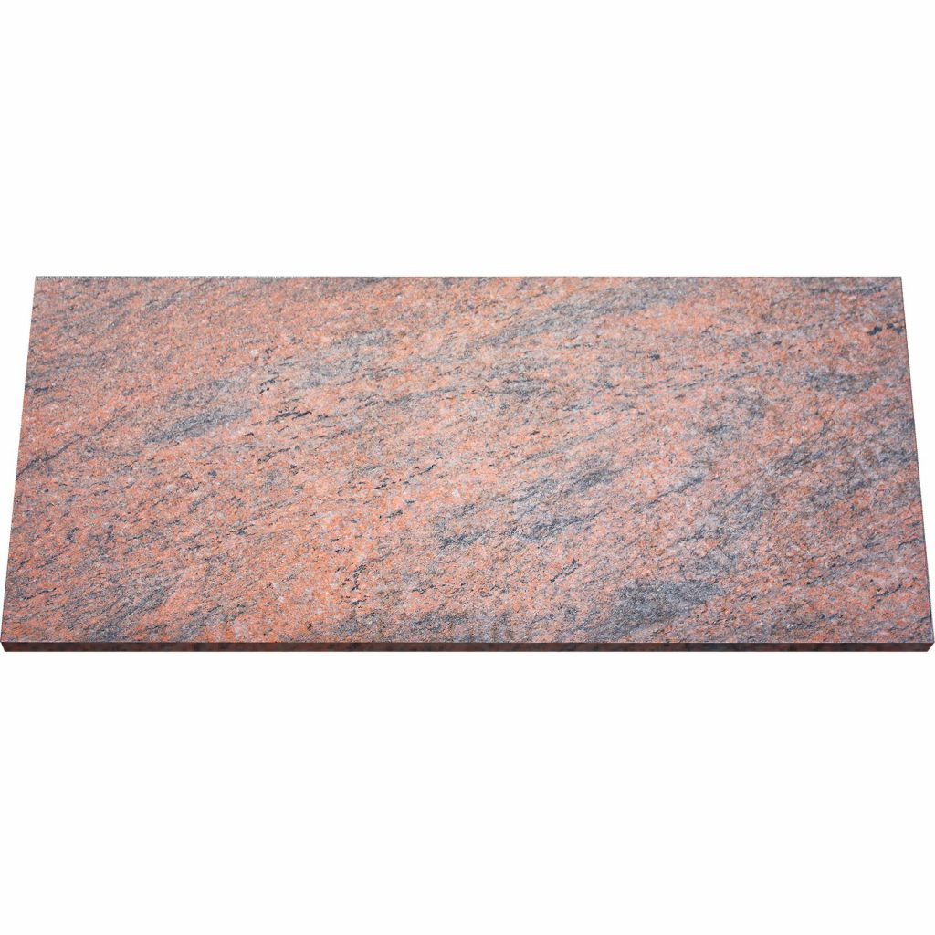 Multicolor Red Granit Terrassenplatte mit rot-grauer Maserung